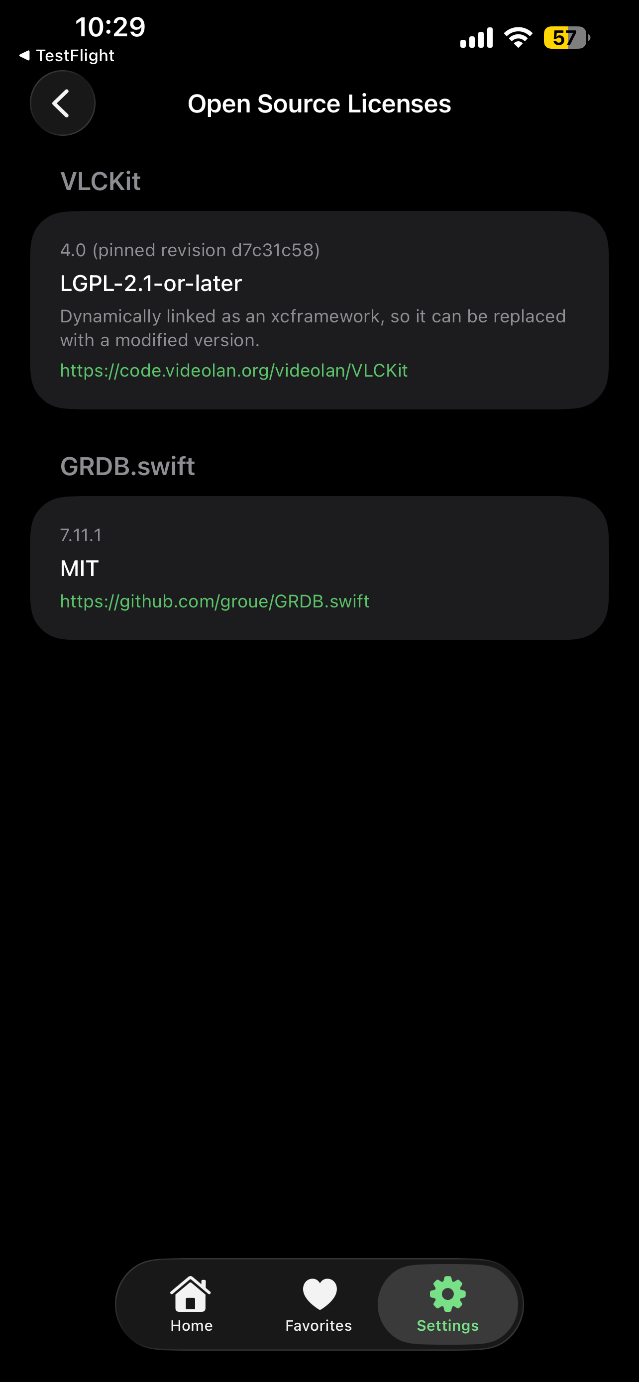 Open by design screen in CarStream for iPhone